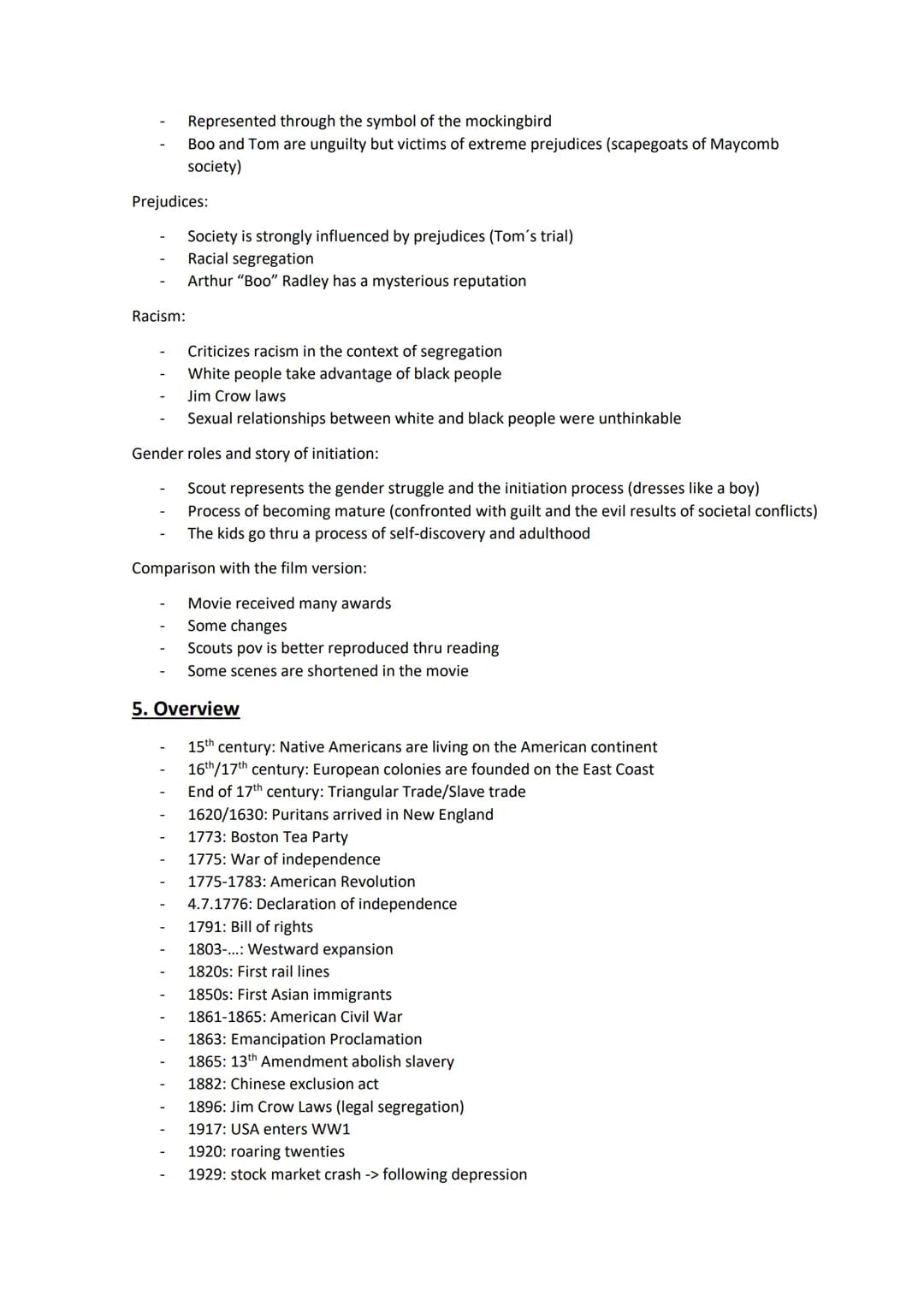 Englisch Lernzettel Leistungskurs Hessen
1. The USA - the formation of a nation
1.1 Development and principles of American democracy and the