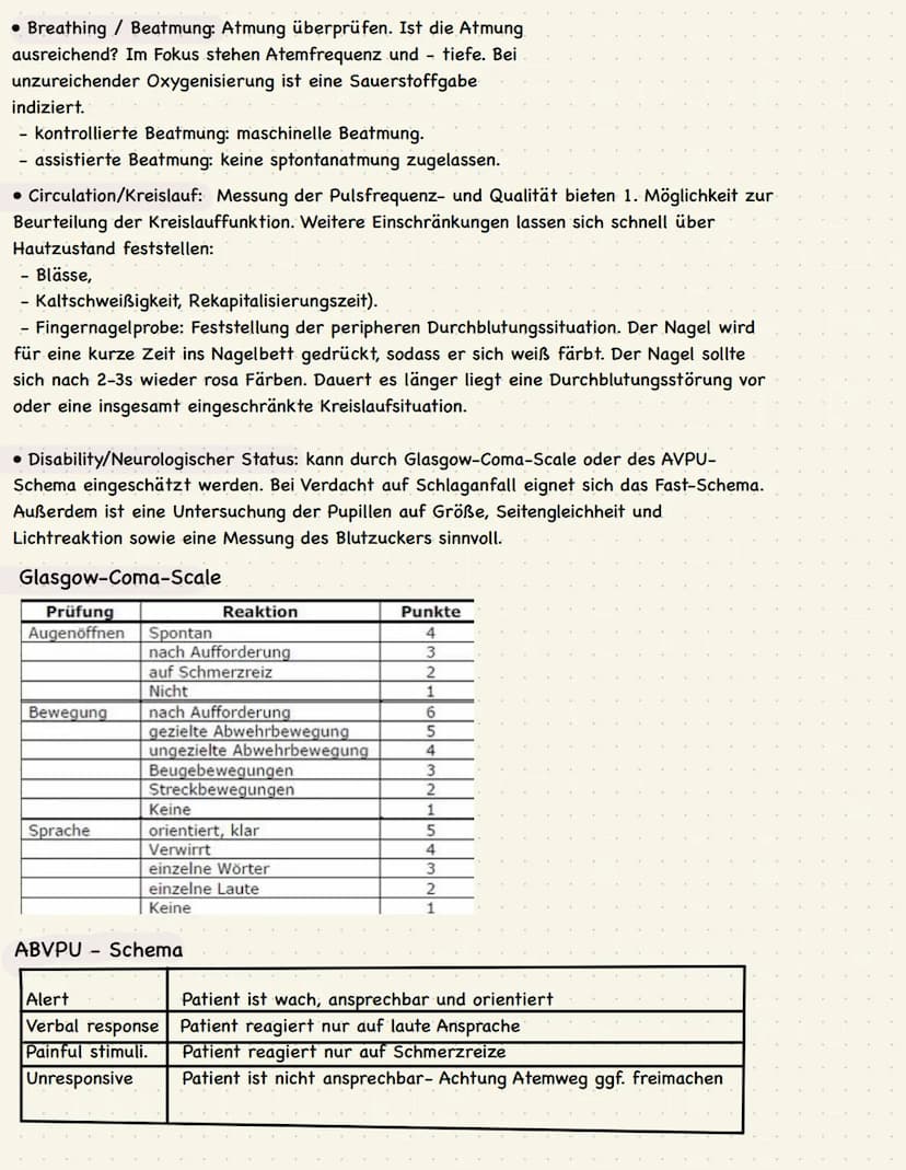 Notfallsituationen
Welche Personen sind bei einer Notfallsituation dabei?
• Arzt,
• 2 Pflegekräfte
Aufgabe der Pflege in Notfallsituationen: