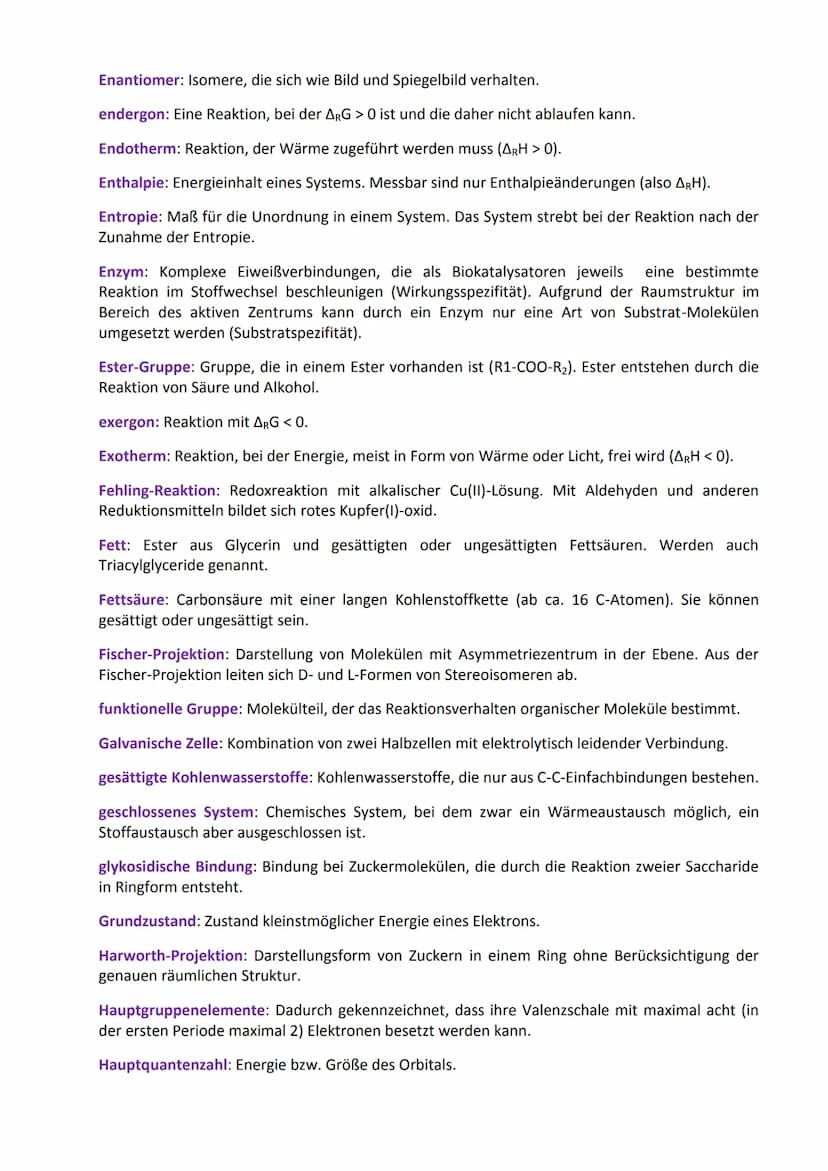 Glossar: Fachbegriffe aus der Chemie
Das Glossar enthält (so gut wie) alle Fachbegriffe, die man vom Anfangsunterricht der Chemie bis
zum Ab