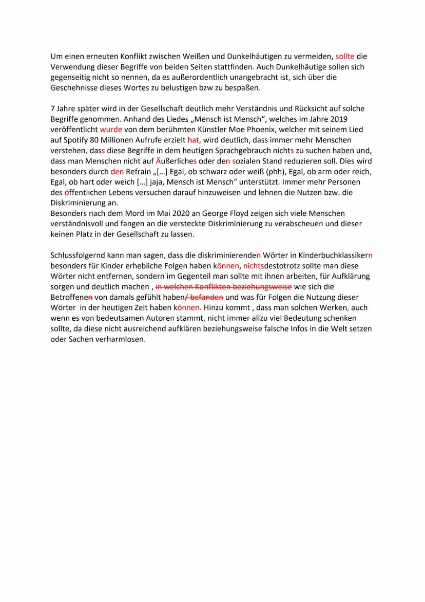 
<p>Kinder werden potenziell zu Rassisten erzogen, da bedeutende Autoren wie Astrid Lindgren und Otfried Preußler den versteckten Rassismus 