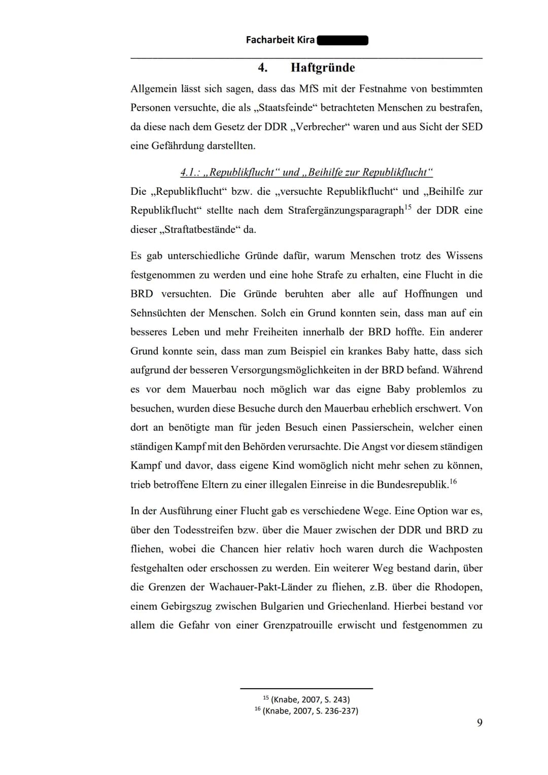 丑丑
Facharbeit Kira
mmm
un 110
III
Em m
Gefängnis der Staatssicherheit in Berlin-Hohenschönhausen
Haftgründe und Haftbedingungen
Facharbeit v