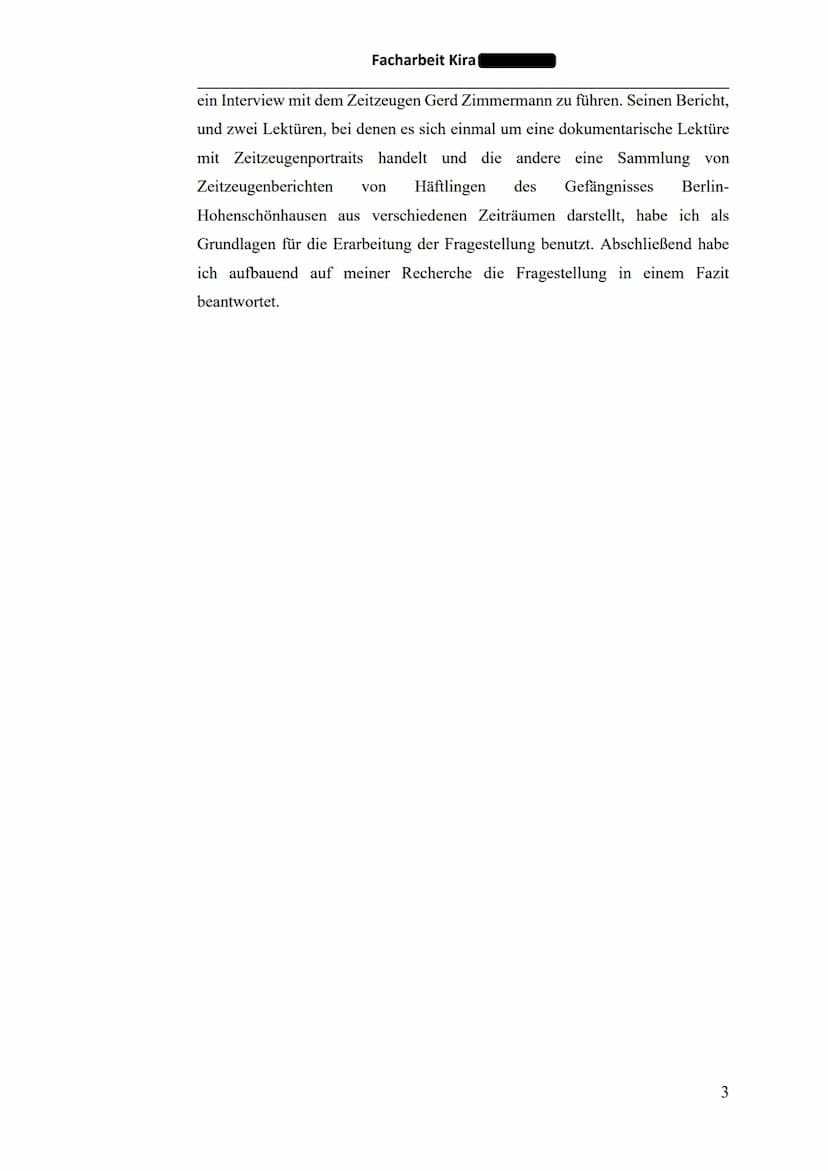丑丑
Facharbeit Kira
mmm
un 110
III
Em m
Gefängnis der Staatssicherheit in Berlin-Hohenschönhausen
Haftgründe und Haftbedingungen
Facharbeit v