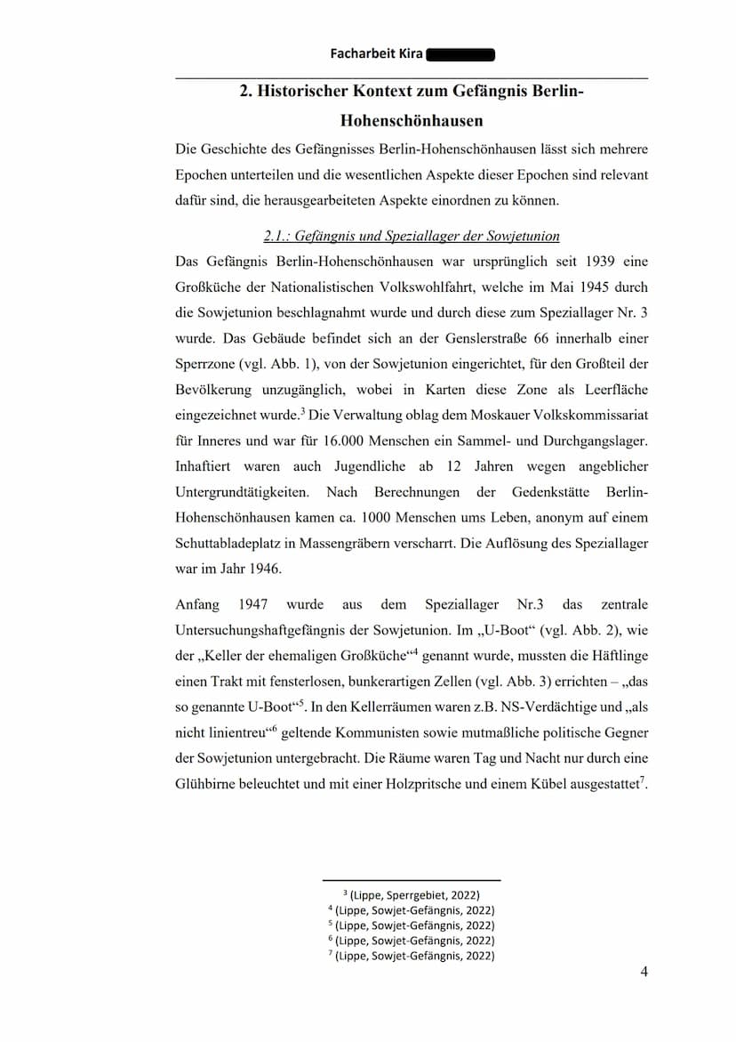 丑丑
Facharbeit Kira
mmm
un 110
III
Em m
Gefängnis der Staatssicherheit in Berlin-Hohenschönhausen
Haftgründe und Haftbedingungen
Facharbeit v