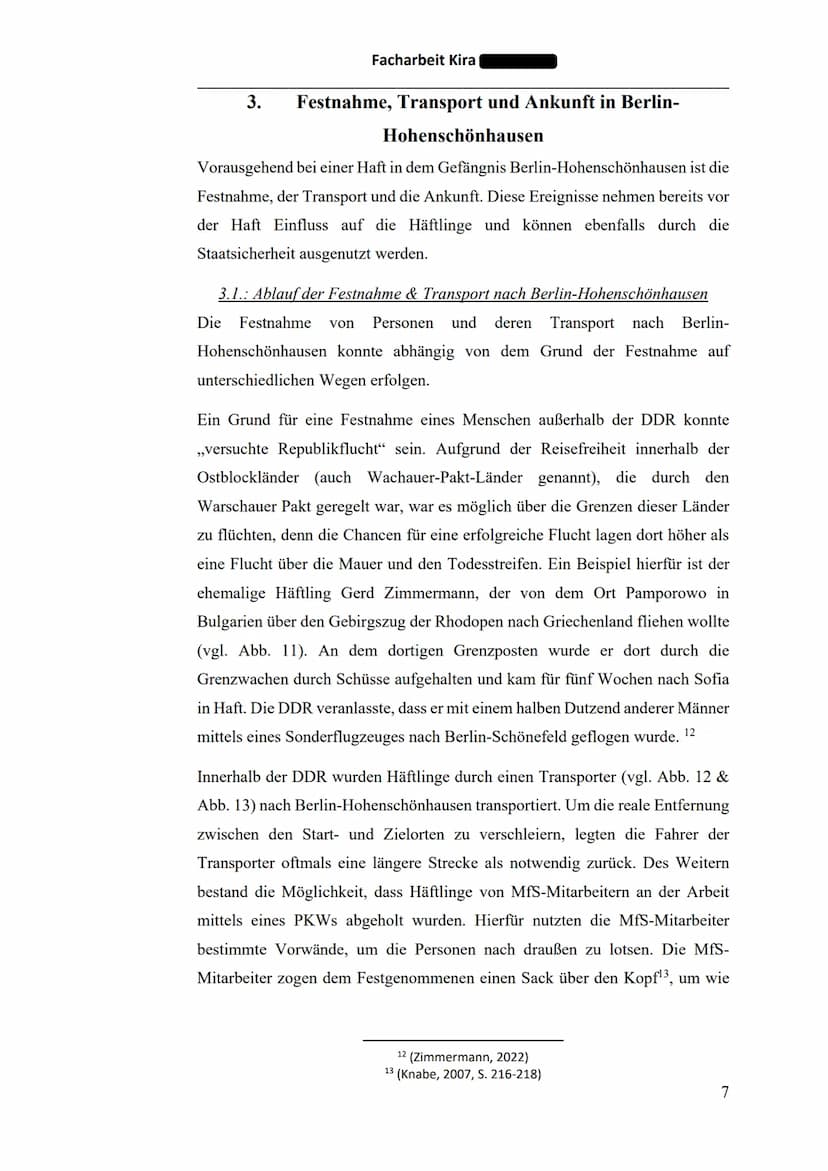 丑丑
Facharbeit Kira
mmm
un 110
III
Em m
Gefängnis der Staatssicherheit in Berlin-Hohenschönhausen
Haftgründe und Haftbedingungen
Facharbeit v