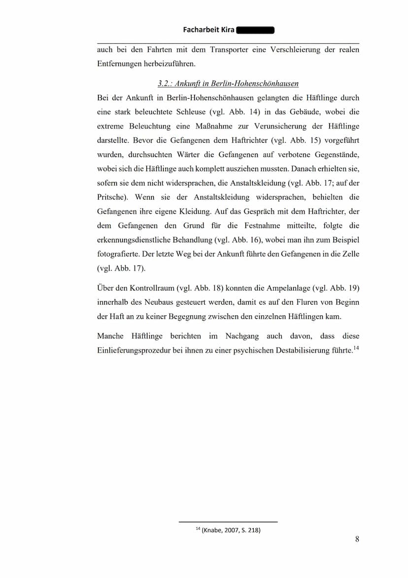 丑丑
Facharbeit Kira
mmm
un 110
III
Em m
Gefängnis der Staatssicherheit in Berlin-Hohenschönhausen
Haftgründe und Haftbedingungen
Facharbeit v