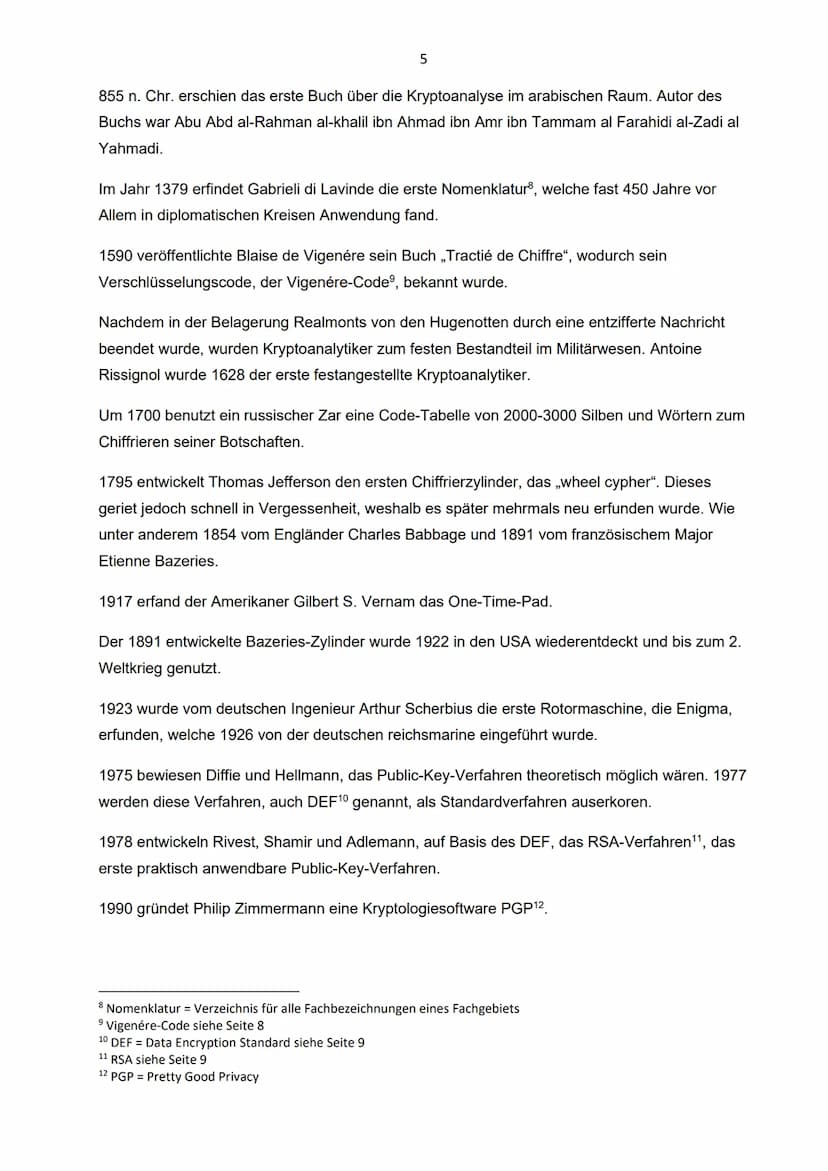 Facharbeit Informatik
Kryptologie
Klasse 9
Schuljahr 2017/2018
07.06.2018 1 Einführung in die Kryptologie..
2 Geschichtliche Entwicklung der