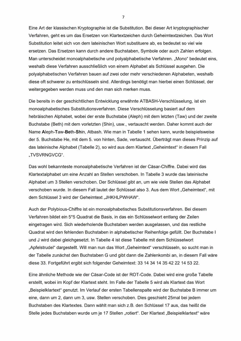 Facharbeit Informatik
Kryptologie
Klasse 9
Schuljahr 2017/2018
07.06.2018 1 Einführung in die Kryptologie..
2 Geschichtliche Entwicklung der