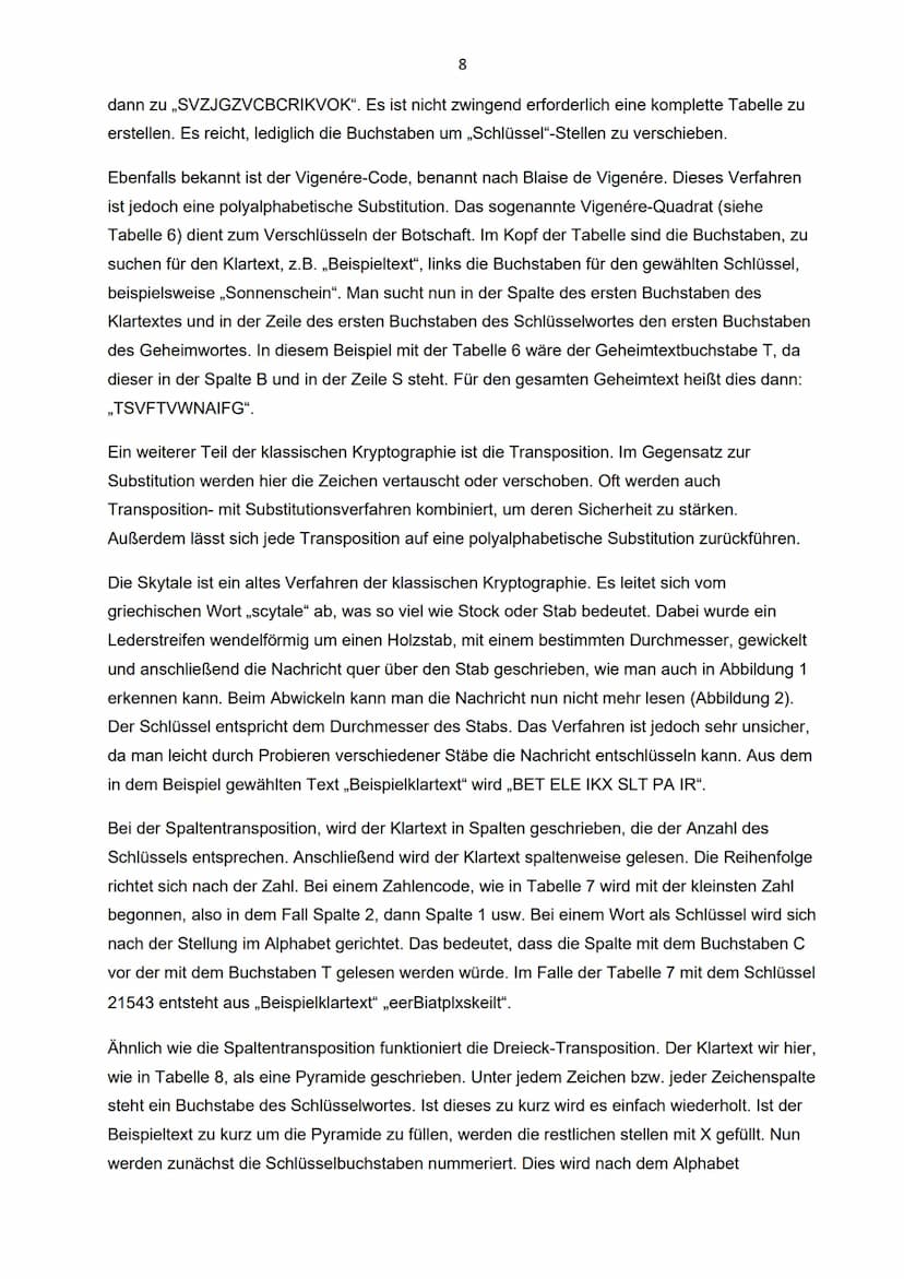 Facharbeit Informatik
Kryptologie
Klasse 9
Schuljahr 2017/2018
07.06.2018 1 Einführung in die Kryptologie..
2 Geschichtliche Entwicklung der