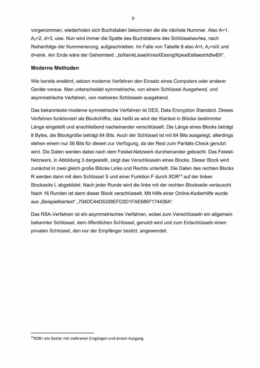 Facharbeit Informatik
Kryptologie
Klasse 9
Schuljahr 2017/2018
07.06.2018 1 Einführung in die Kryptologie..
2 Geschichtliche Entwicklung der