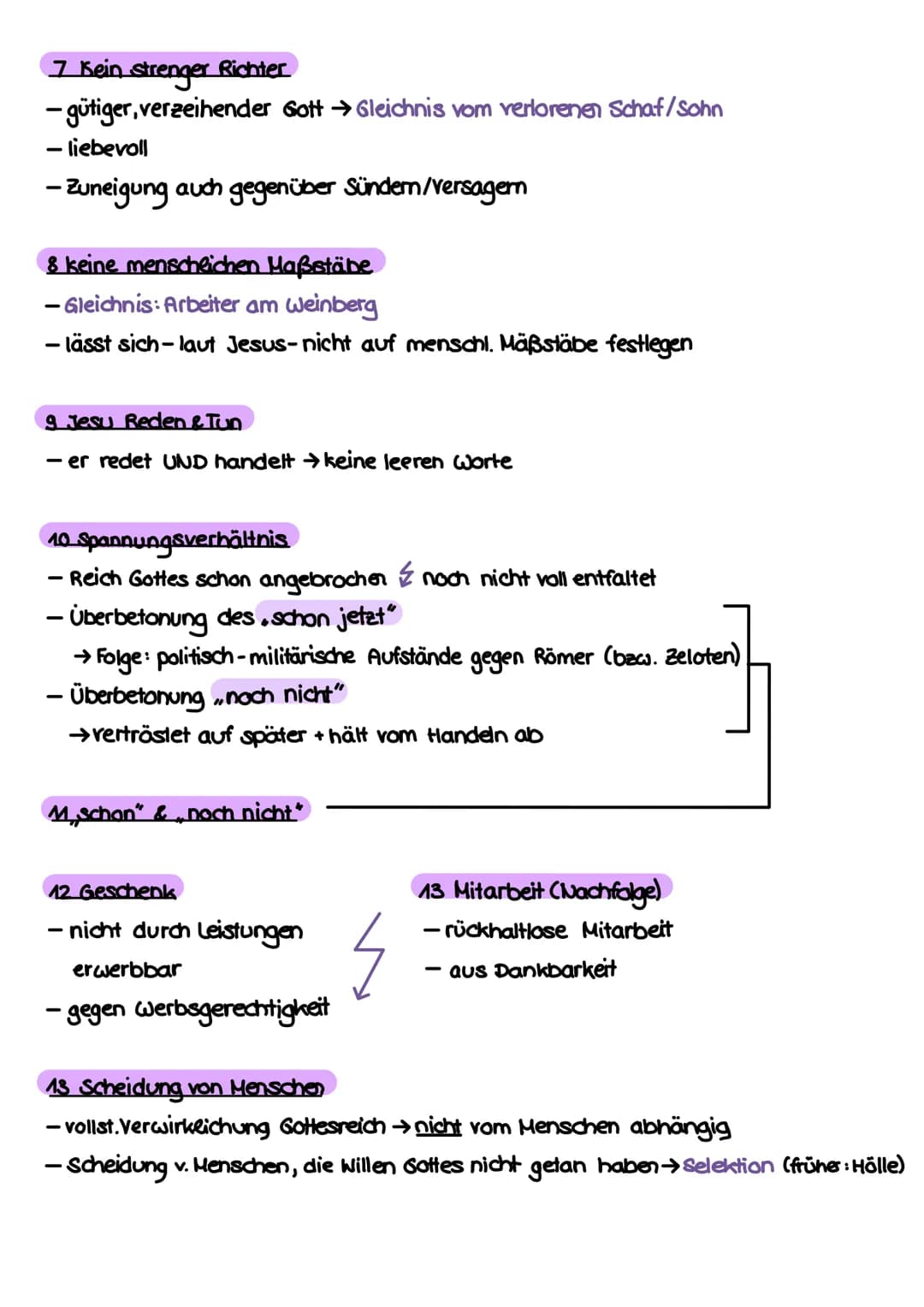Religion Klausur 1
THEMEN
-Jesus (historisch & theologisch)
- Gleichnisse
- Reich-Gottes-Lehre
1. Jesus
JESUS
44 historischer Jesus
4.2 theo