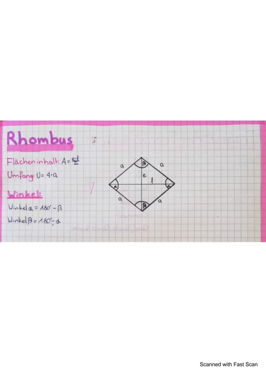 Formeln: Formen Figuren
Pyramide
Volumen: V=G÷₂h
3
Mantel M= n. Seitenfläche
Oberfläche: O= G+M
Trapez
Winkeli
x + ³ + 8 + 8 = 360°
*+8=180°