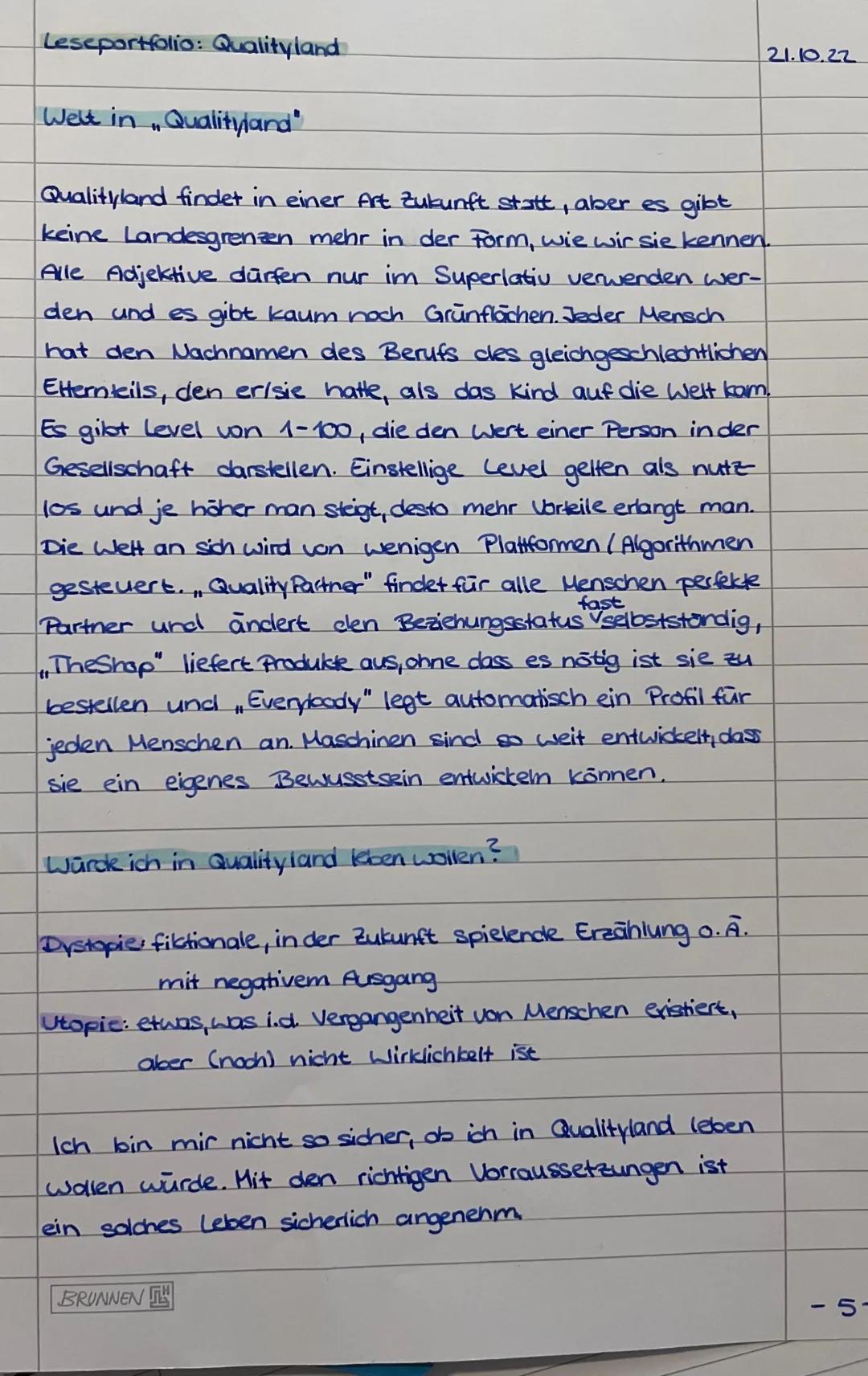 # LESE PORTFOLIO

Qualityland

"Weil du egal bist, Mann!"

"Das könnte ja ewig dauern."

"Laufen?"

"Du Fuchs..."

"Ich fange an, meine Gerä
