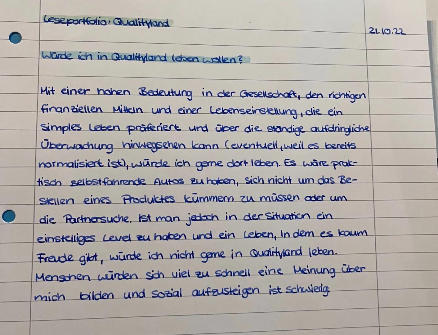 # LESE PORTFOLIO

Qualityland

"Weil du egal bist, Mann!"

"Das könnte ja ewig dauern."

"Laufen?"

"Du Fuchs..."

"Ich fange an, meine Gerä