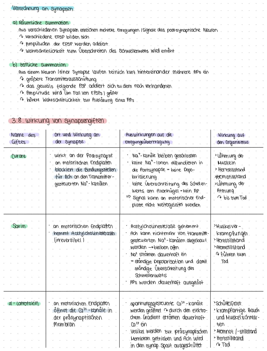 Bio 6
Themen Neurobiologie und Sinnesphysiologie
(a) Neurobiologie
Reiz = Umwelteinfluss, für den passende sinnesorgane existieren
1. Reiz- 