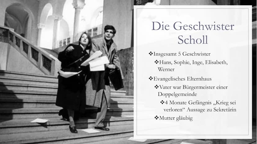 WIDERSTANDSGRUPPE
DIE WEIBE ROSE"
,,
Gegen den Nationalsozialismus! ●
●
●
Inhalt:
Hintergrund
Beginn des Widerstandes
Mitglieder
●
●
Kurt Hu