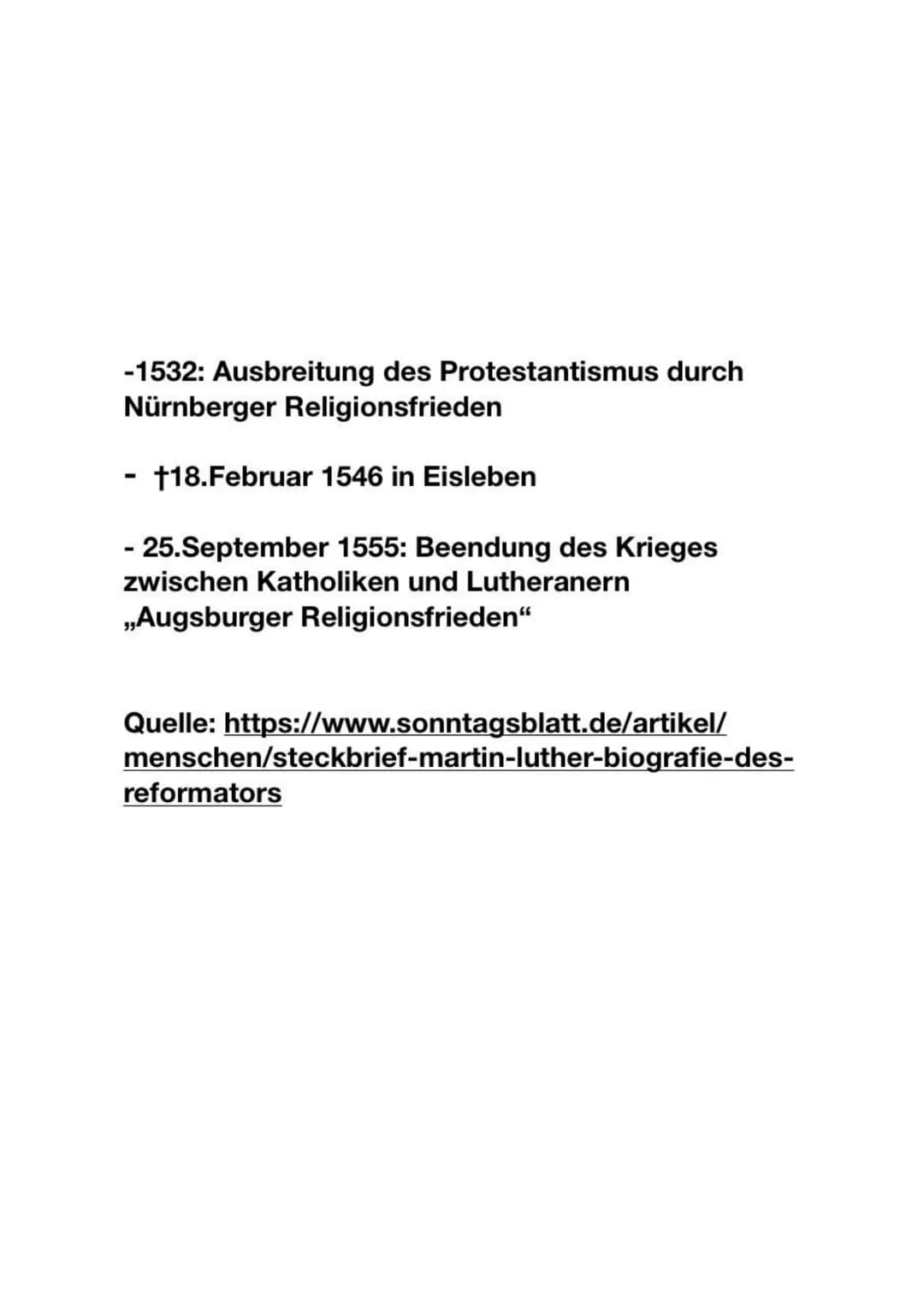 Steckbrief Martin Luther: Lebenslauf, Ausbildung & Familie | Klasse 7