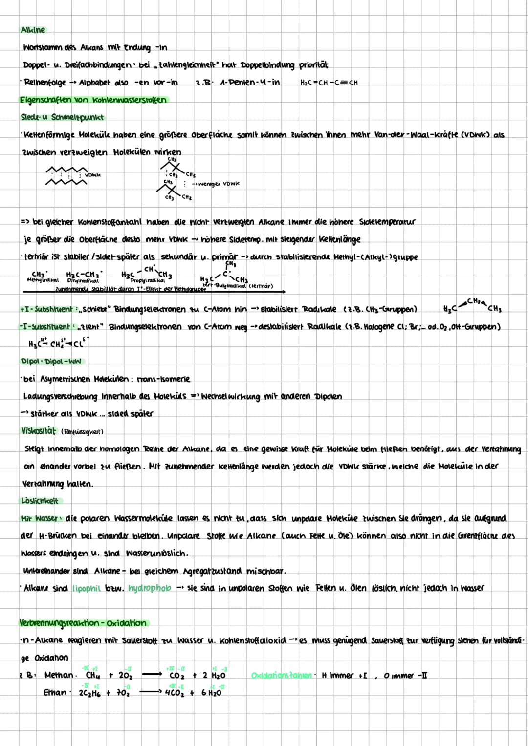 QA
sa ORGANISCIE
A
KOHLENWASSERSTOFFE
Alkane / Alkene / Alkine.
Homologe Reihe Alkane
Allg Summenformel CnH₂n+2
Darstellung in...
Halbstruck
