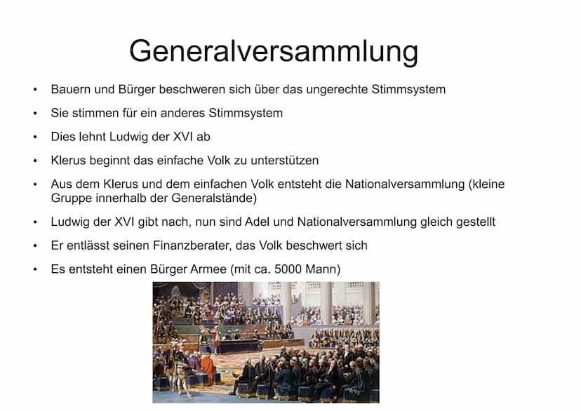 Napoleon und die Französische
Revolution Inhaltsverzeichnis
Die Anfänge der Französischen Revolution
→Allgemeine Fakten
→ 10 Ursachen der Fr