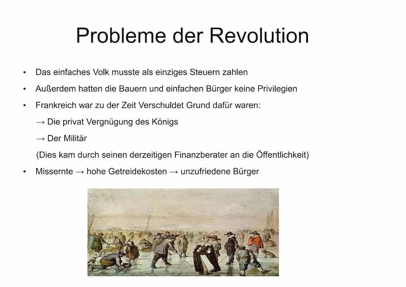 Napoleon und die Französische
Revolution Inhaltsverzeichnis
Die Anfänge der Französischen Revolution
→Allgemeine Fakten
→ 10 Ursachen der Fr