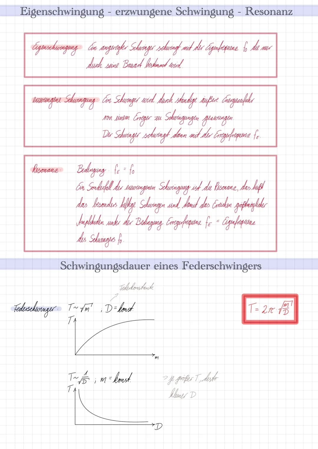 Mechanische Schwingungen
Definition: Eine mechanische Schwingung ist eine periodische Bewegung zwischen zwei Umkehpunkten
Voraussetzungen
sc