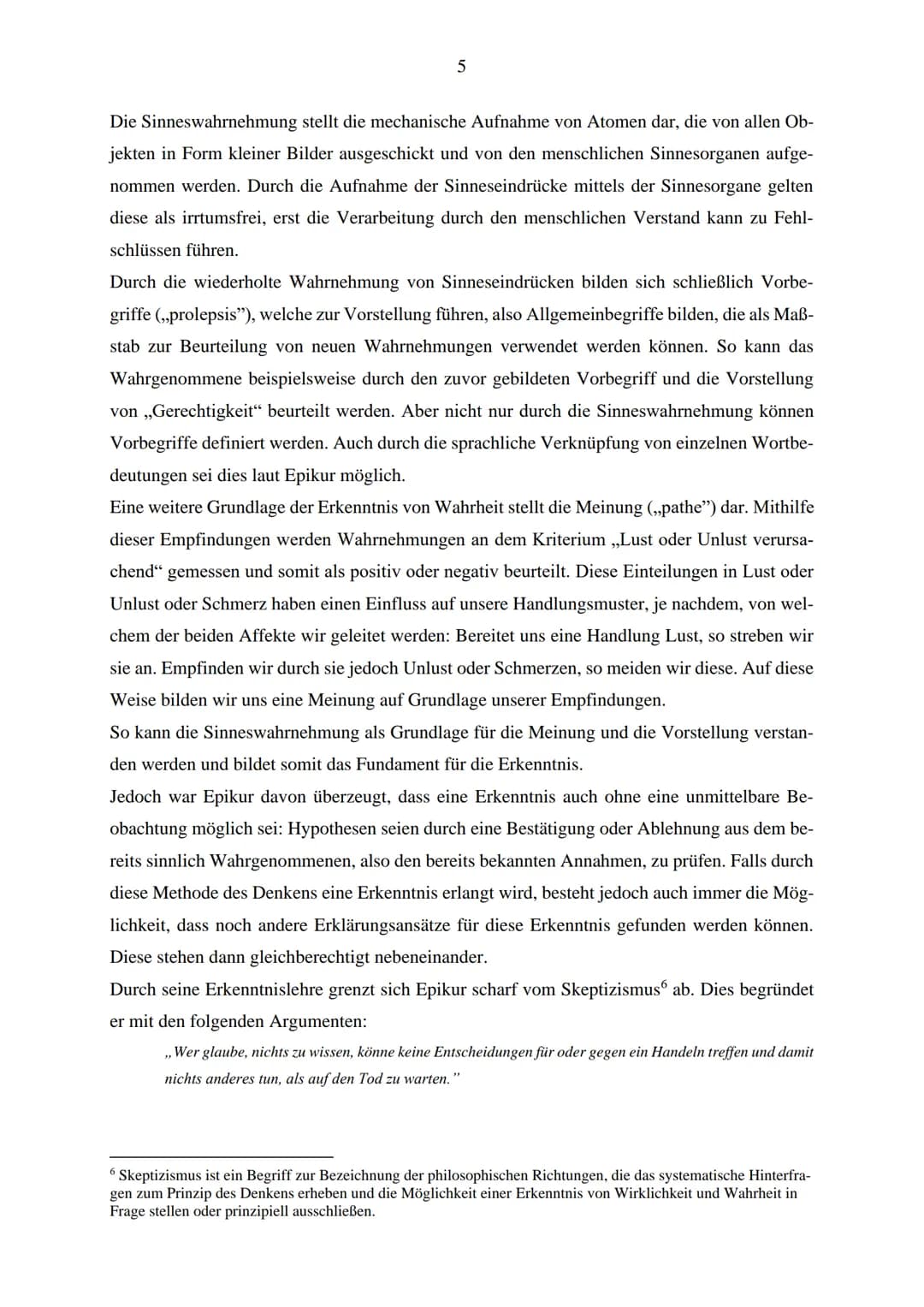 Der Epikureismus
Abb. I
Projektarbeit
Kurs: Grundkurs Latein Q2
Schuljahr 2020/2021 Inhaltsverzeichnis
1 Der Philosoph Epikur.
2 Die Lehre E