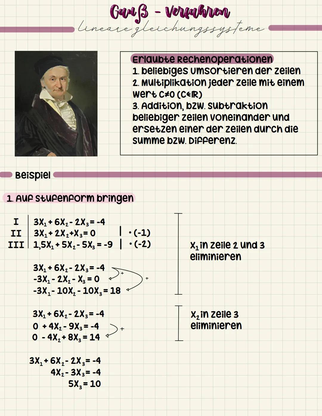 LGS - Gauß-Verfahren