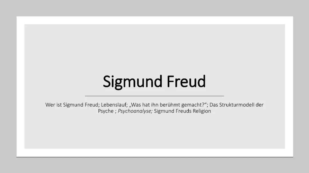 Siegmund Freud