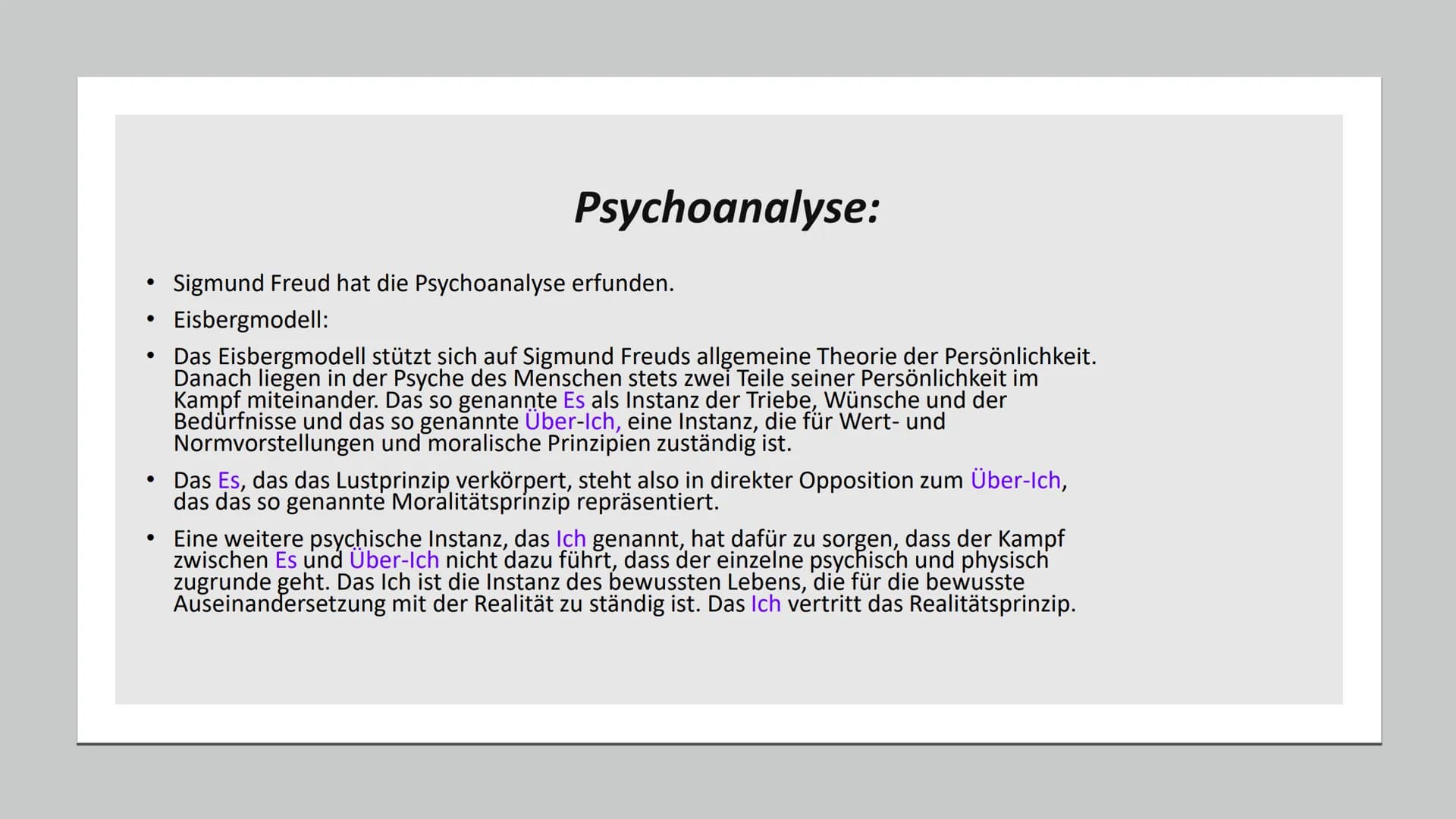 Sigmund Freud
Wer ist Sigmund Freud; Lebenslauf; „Was hat ihn berühmt gemacht?"; Das Strukturmodell der
Psyche; Psychoanalyse; Sigmund Freud