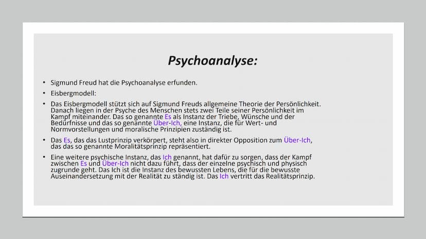 Sigmund Freud
Wer ist Sigmund Freud; Lebenslauf; „Was hat ihn berühmt gemacht?"; Das Strukturmodell der
Psyche; Psychoanalyse; Sigmund Freud