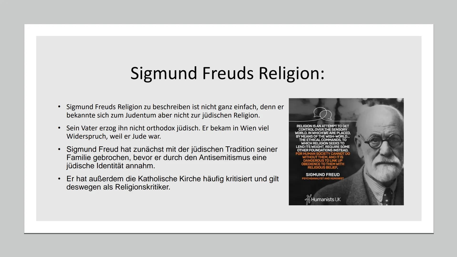 Sigmund Freud
Wer ist Sigmund Freud; Lebenslauf; „Was hat ihn berühmt gemacht?"; Das Strukturmodell der
Psyche; Psychoanalyse; Sigmund Freud