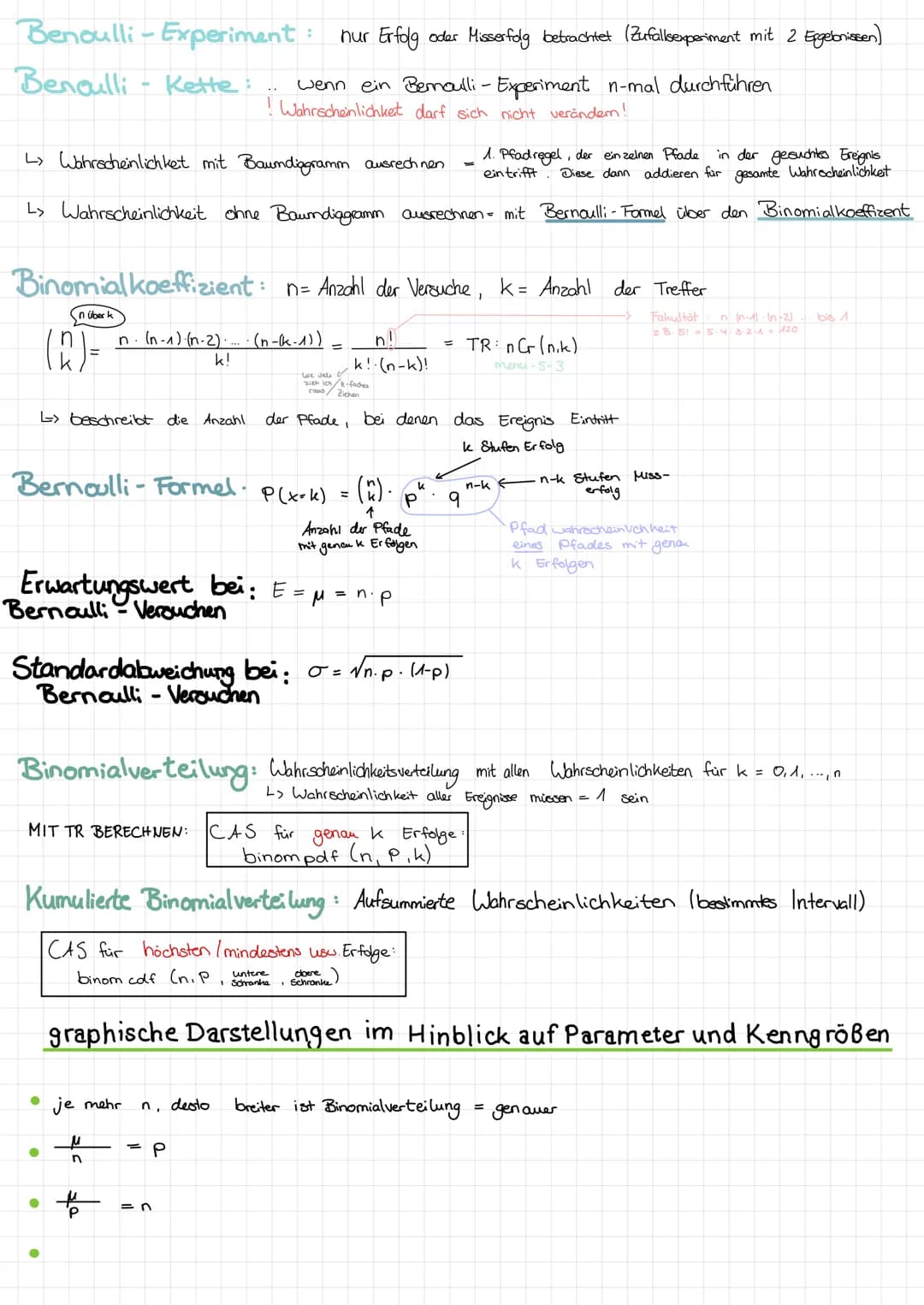 STOCHASTIK
Baumdiagramme und Pfadregel:
- Mehrstufige Zufalls versuche lassen sich mit Baumdiagrammen darstellen
L> Ergebnisse
Pfad
✔
Pfad m