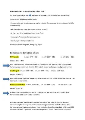 Know Die PISA Studie + Interpretation (Pädagogik) thumbnail