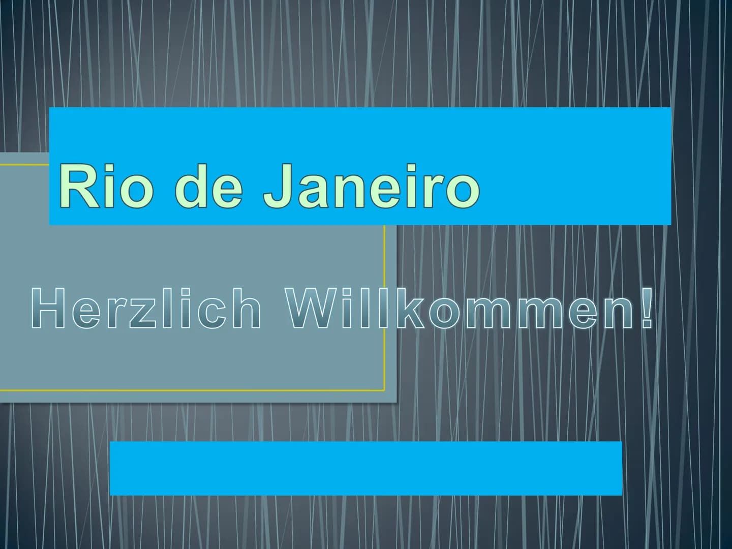 Rio de Janeiro
Herzlich Willkommen! Kurzdaten zur Stadt
●
●
●
●
Land: Brasilien
Einwohnerzahl: 6.429.923 Einwohner
Fläche: 1182km²
Sprache: 