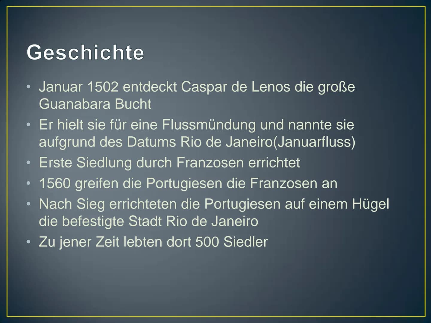 Rio de Janeiro
Herzlich Willkommen! Kurzdaten zur Stadt
●
●
●
●
Land: Brasilien
Einwohnerzahl: 6.429.923 Einwohner
Fläche: 1182km²
Sprache: 