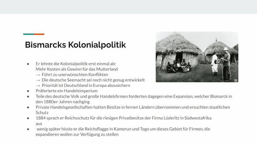 Deutsche Kolonien Deutsche Kolonien Inhaltsverzeichnis
Was ist eine Kolonie?
Was bedeutet Imperialismus?
Ursachen und Motive des Kolonialerw