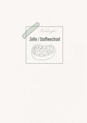 Know Zelle / Stoffwechsel Lernzettel thumbnail