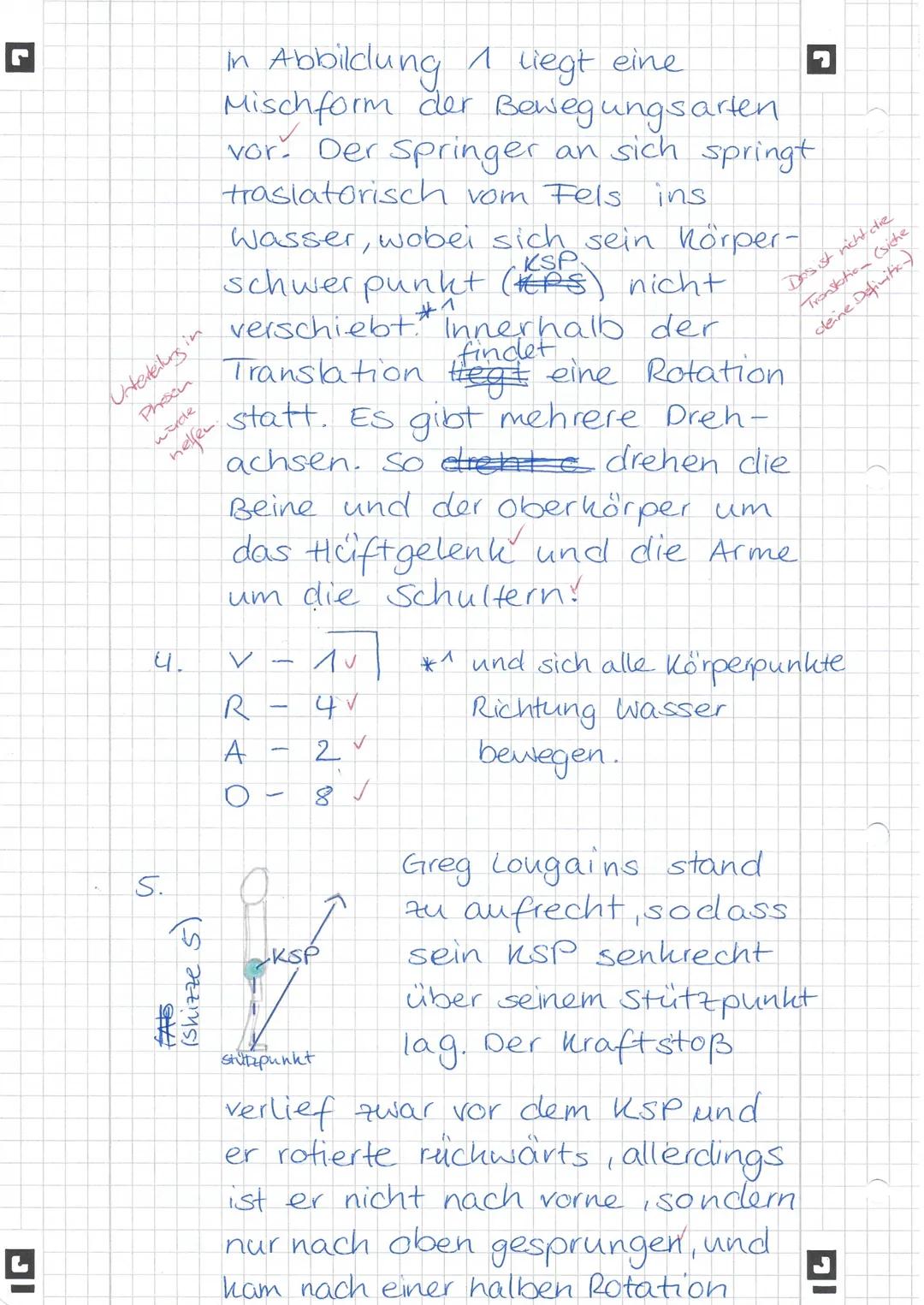 Klausur LF Sport
1712 VP
Name:
K2
Theorie - Bewegungslehre
Der Begriff ,,Sportliche Bewegung" beinhaltet eine Menge an Bewegungen, dennoch i