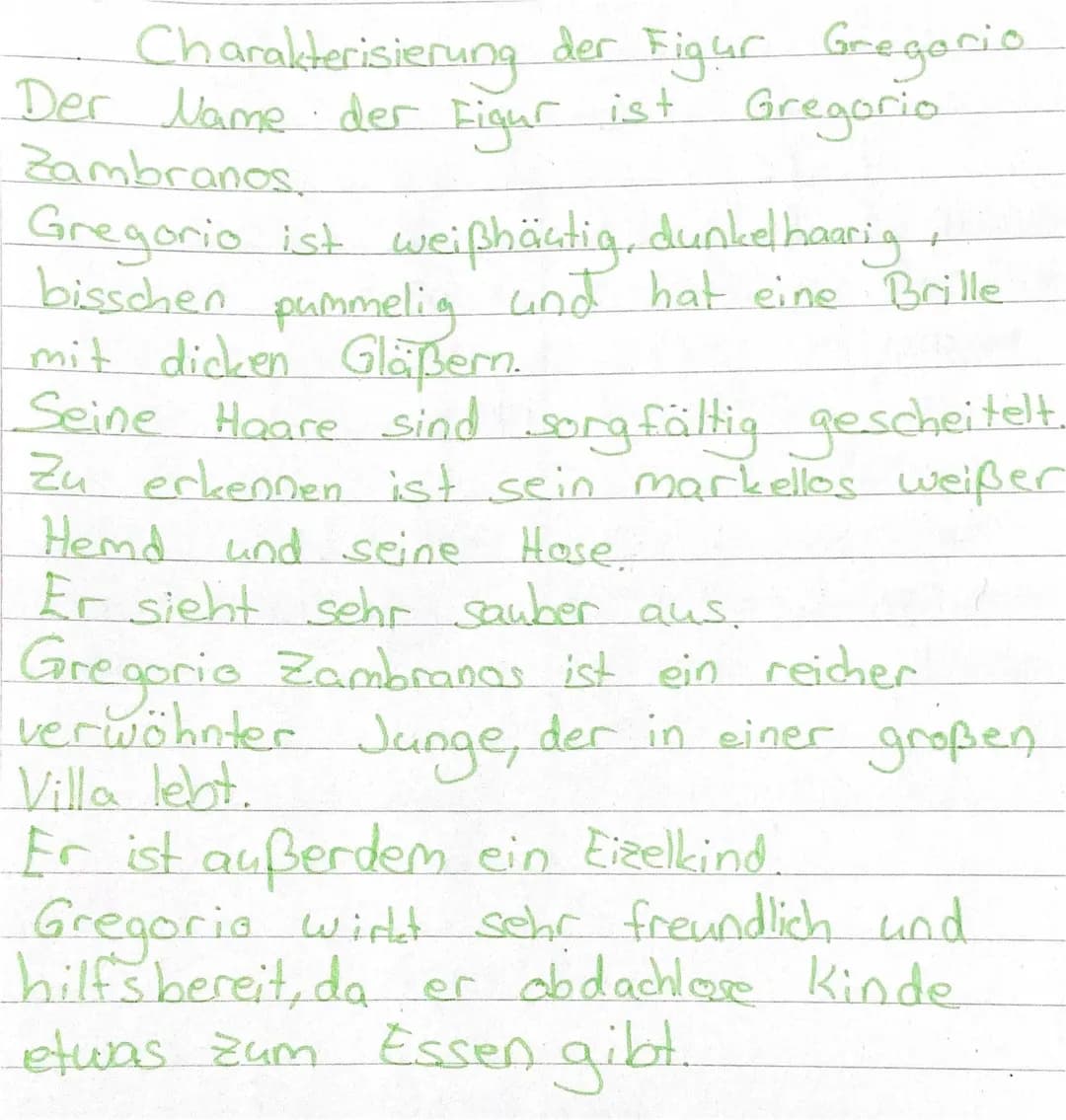 Das Tor zum Garten der Zambranos: Gregorio Zusammenfassung und Unterrichtsmaterial