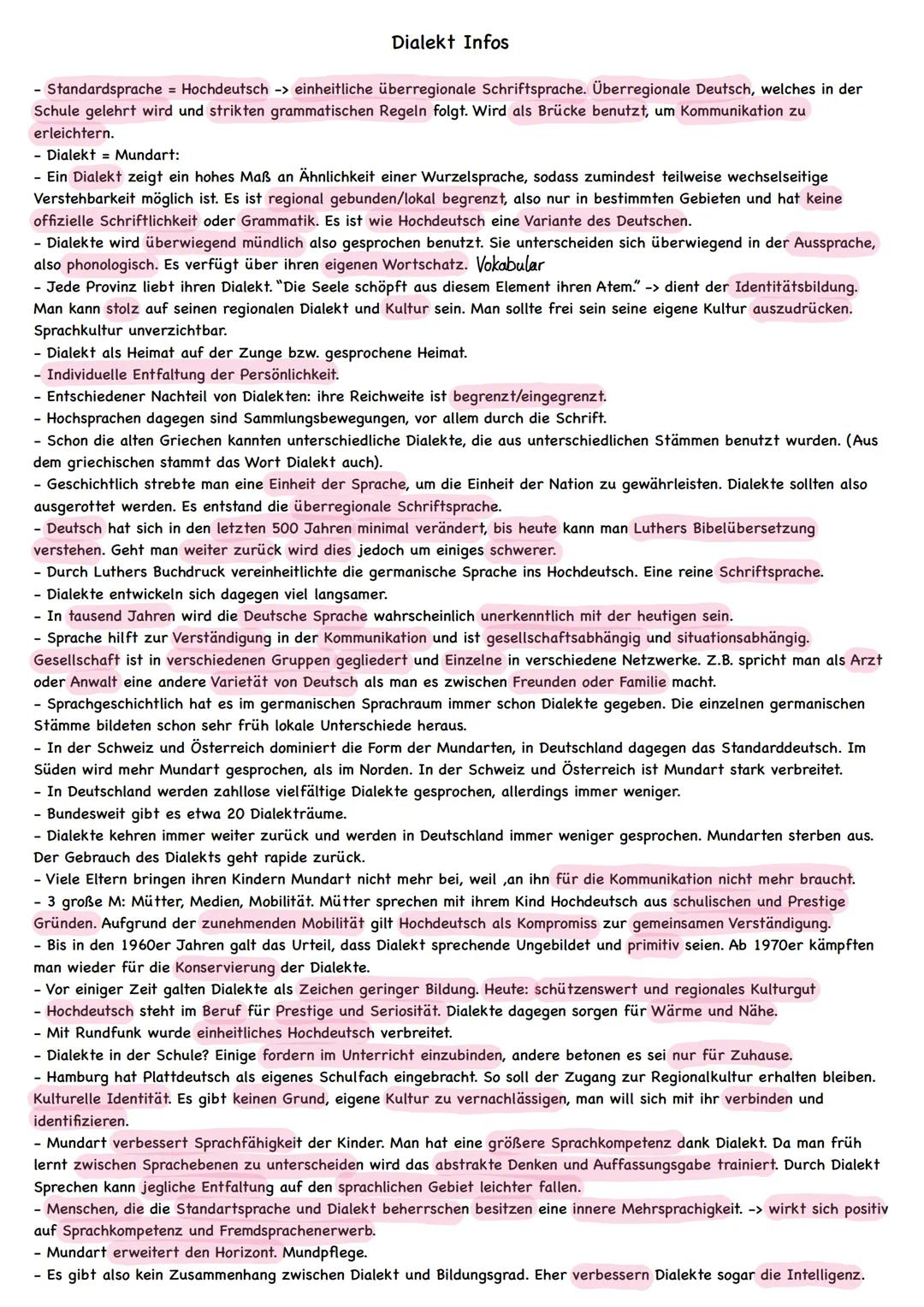 Kommentar
Überschrift
- soll Neugier beim Leser wecken; Thema andeuten.
- bereits eigene Position andeuten.
- Bsp. Sollten Dialekte...?; Dia