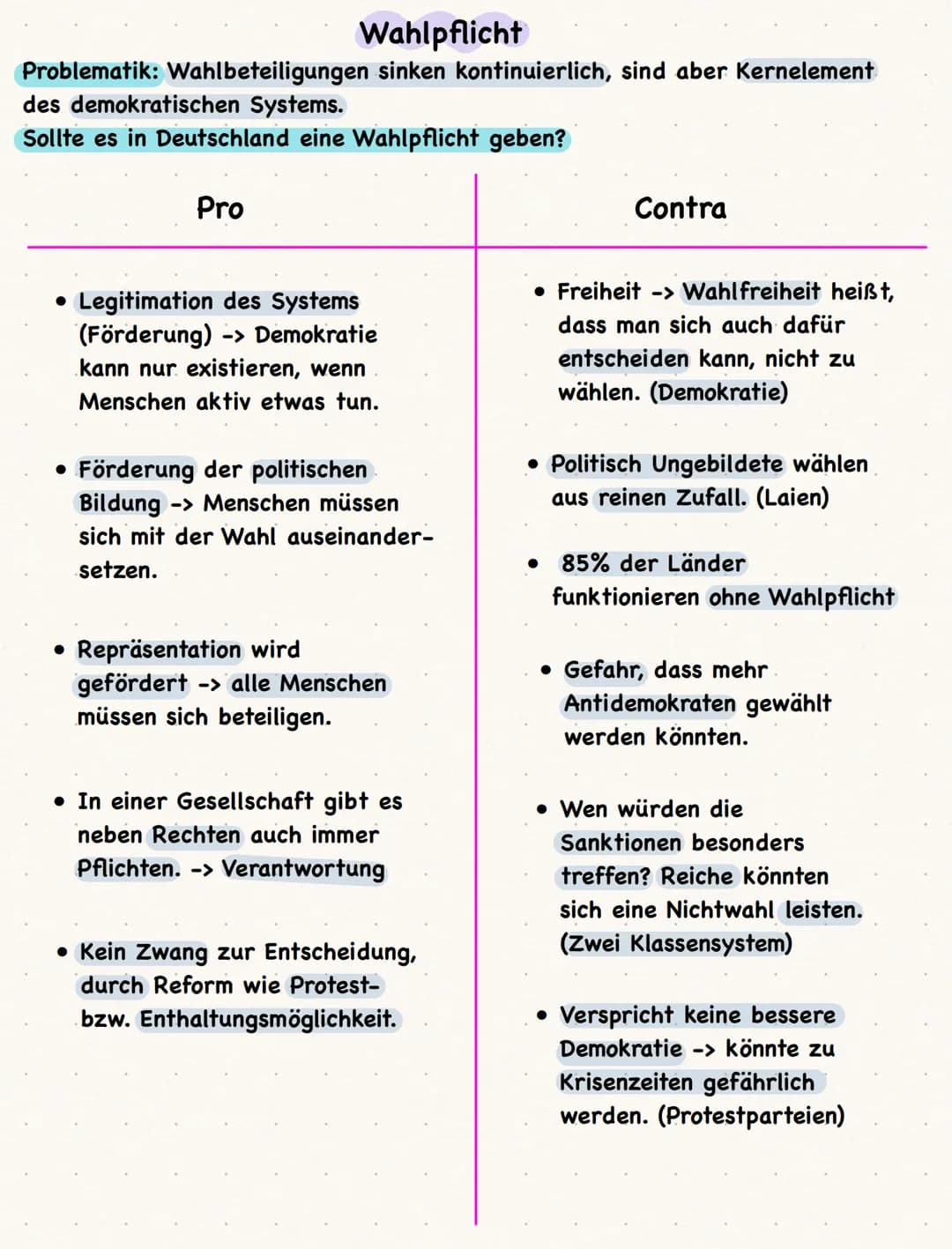 Nichtwähler
Gründe wieso Menschen nicht wählen:
• System-Zufriedene:
Rational-Choice-Wähler - Aufwand zu groß für geringen Wert der Stimme;
