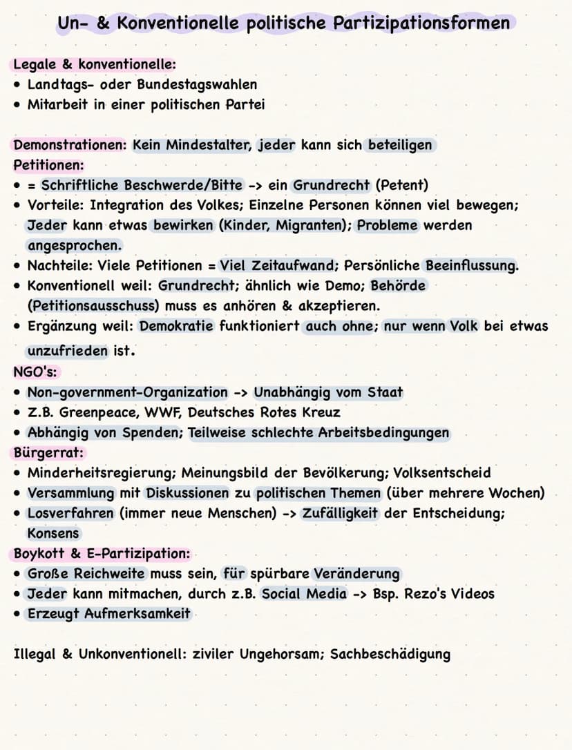 Nichtwähler
Gründe wieso Menschen nicht wählen:
• System-Zufriedene:
Rational-Choice-Wähler - Aufwand zu groß für geringen Wert der Stimme;
