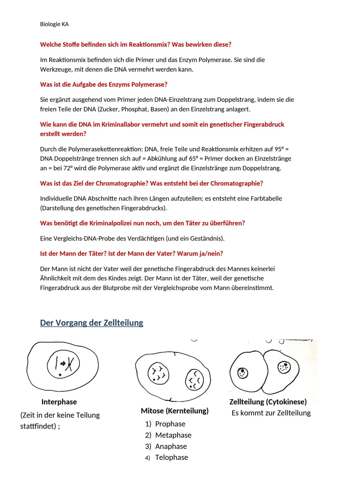 Biologie KA
Lexikon der Fachbegriffe der Genetik
Begriff
Chromatin
DNA
Gen
Genom
Chromosom
Chromatid
Centromer
Karyogramm
Diploider Chromoso