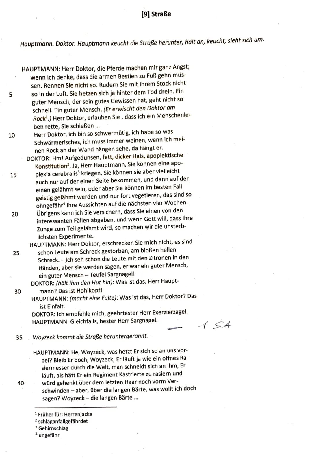 1. Klausur
GKe Q1 Deutsch Rölleke / Feldmann 21.09.2022
NAME: Nils Rosenberger
Thema: Georg Büchner, Woyzeck - Analyse einer Dramenszene
Auf