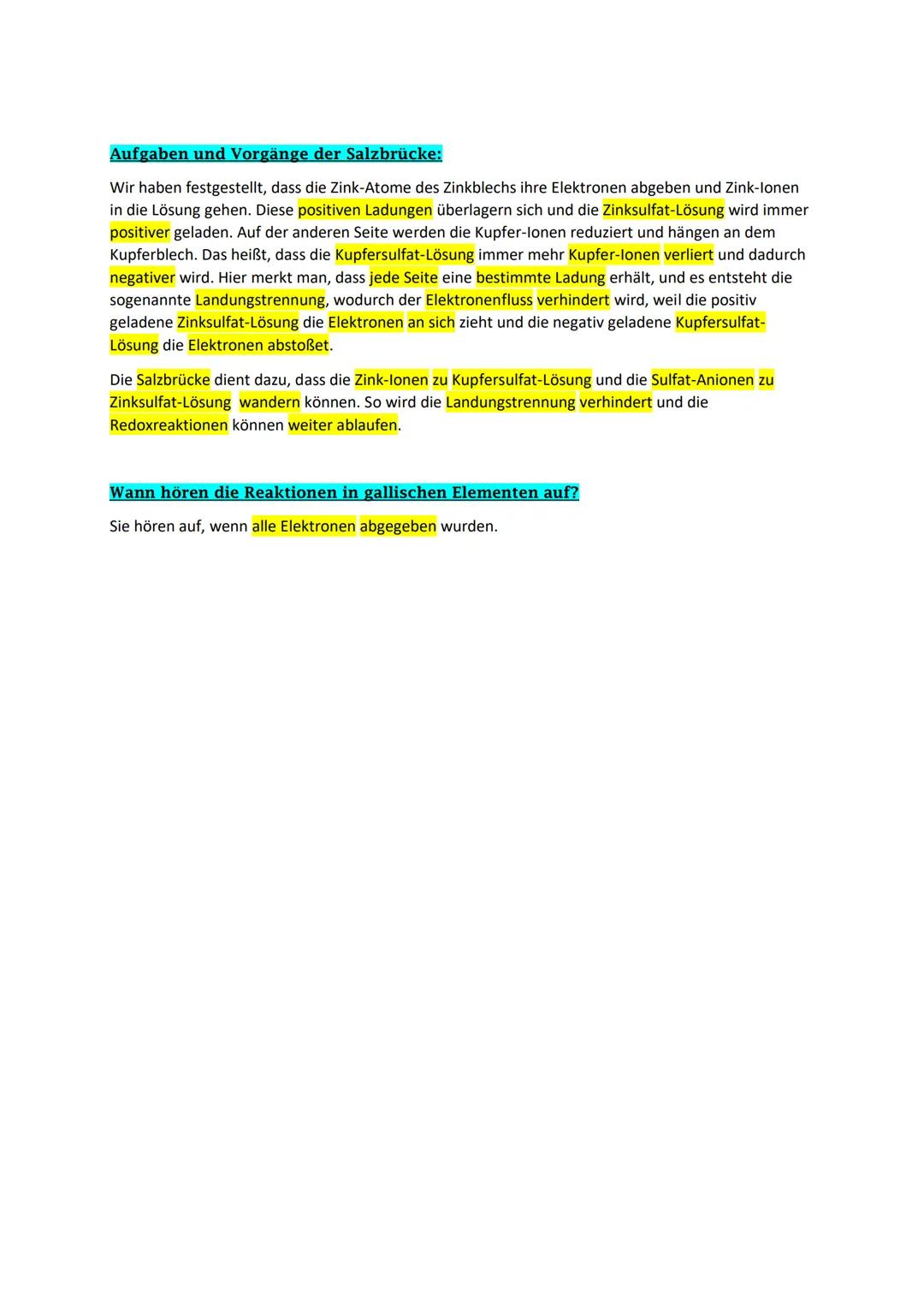 Galvanische Elemente (Galvanische Zelle)
Was ist ein galvanisches Element?
Ein galvanisches Element besteht aus zwei Halbzellen, die elektri