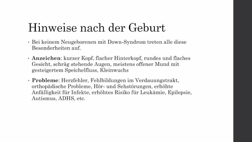 Trisomie 21
Von Elisabeth A. Inhaltsverzeichnis
Was ist Trisomie 21?
Die Formen der Trisomie 21
. Die Geschichte des Down-Syndroms
●
●
Die v