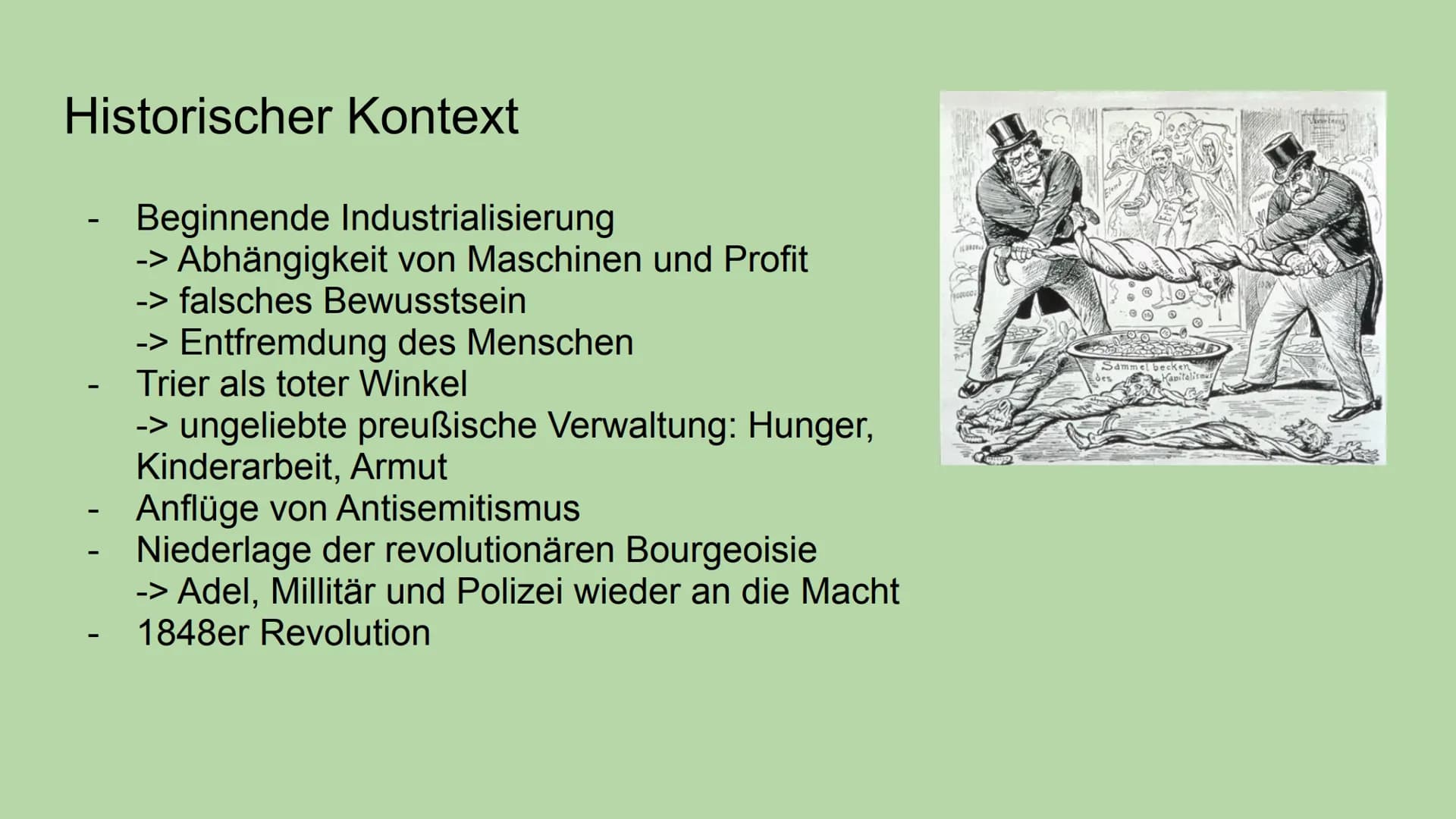 AAAAA
af
Karl Marx und seine Lehre
des Marxismus
Präsentation von Iman Ahmad Inhaltsverzeichnis
-
-
- Der Kapitalismus aus Marx' Sicht
Das K