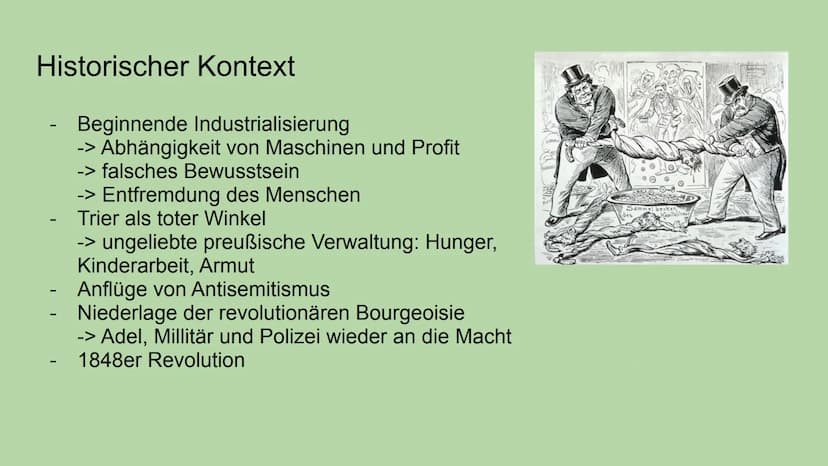 AAAAA
af
Karl Marx und seine Lehre
des Marxismus
Präsentation von Iman Ahmad Inhaltsverzeichnis
-
-
- Der Kapitalismus aus Marx' Sicht
Das K