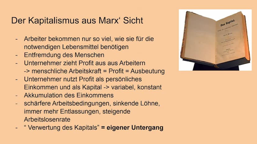 AAAAA
af
Karl Marx und seine Lehre
des Marxismus
Präsentation von Iman Ahmad Inhaltsverzeichnis
-
-
- Der Kapitalismus aus Marx' Sicht
Das K