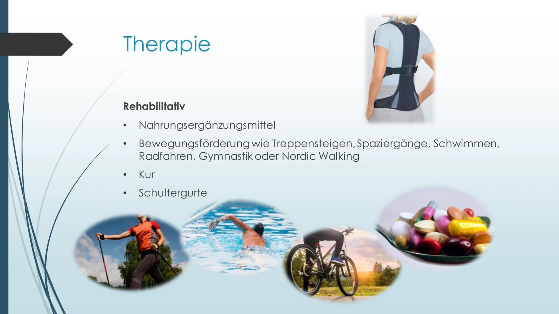 Erkrankung des
Bewegungsapparates-
Osteoporose Inhalt
●
●
●
●
●
●
●
Definition
Ursache
Symptome
Risikofaktoren
Diagnose
Therapie
Anwendungsb