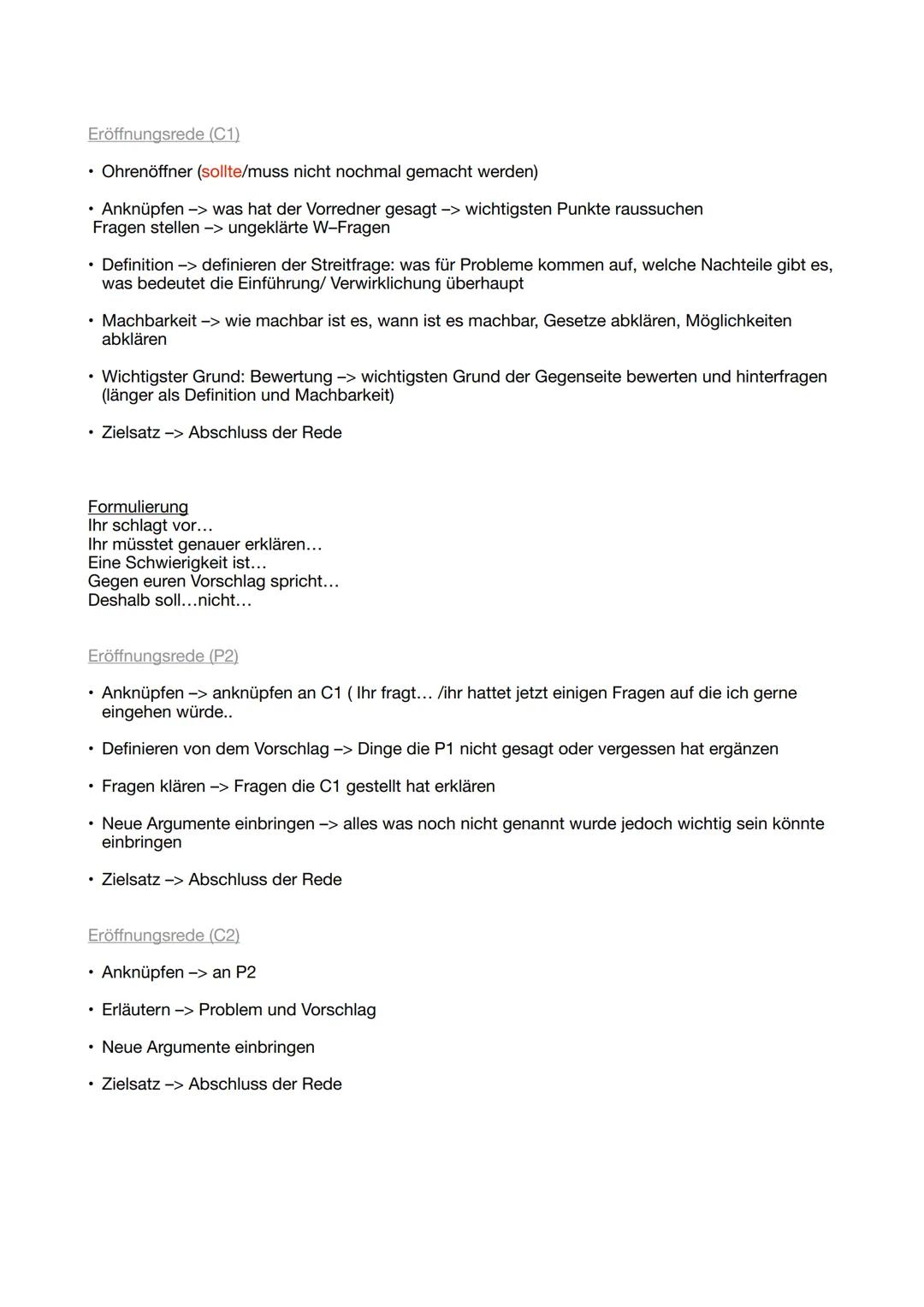 Eröffnungsrede (P1)
• Ohrenöffner -> jeder kennt das Problem../ jeder weiß..
Hilft um die Aufmerksamkeit des Publikums zu bekommen und einen